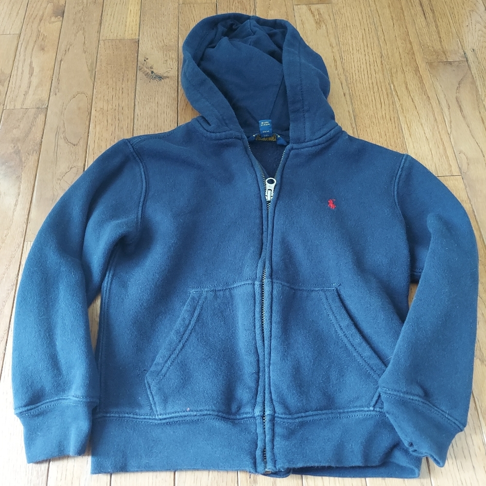 Ralph lauren boys navy hoodie jacket 5t